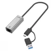 UNITEK USB-A/C 3.1 Gen 1 to RJ45 2.5 Gigabit Ethernet Adapter U1313C