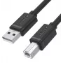 UNITEK Y-C430GBK USB 2.0 A Male to B Male Cable 1m Black