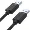 UNITEK Y-C442GBK USB 2.0 Type-A Male to Type-A Male Cable 1.5m Black