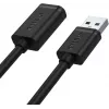 UNITEK Y-C449GBK USB 2.0 Extension Cable, Type-A Male to Female, 1.5 m, Black