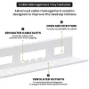 UP UP W-2-31-11CC Cable Management Tray, 800x140x100, White