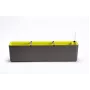 URBALIVE BERBERIS Self-Watering Rectangular Planter 80 x 20 cm, Grey-Brown