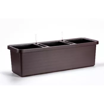 URBALIVE BERBERIS TRIO Self-Watering Planter 117 x 39 cm, Brown