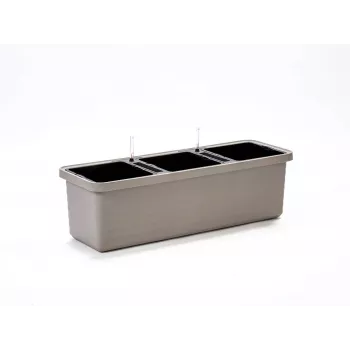 Urbalive Berberis Trio Self-Watering Planter 117 x 39 cm, Light Grey