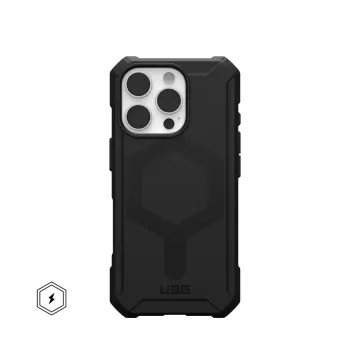 Urban Armor Gear Essential Armor Case for Apple iPhone 15 Pro Max - Black