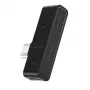 USAMS SJ386 Type-C+3.5mm Charging & Audio Adapter Black