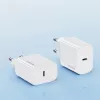 USAMS Yi Series T65 20W PD Fast Charger with USB-C to USB-C 60W Cable, White (OYXLTZ01)