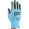 Uvex 60080 Safety Gloves Size 12 Blue/Grey Aqua-Polymer Foam Coated 6008012