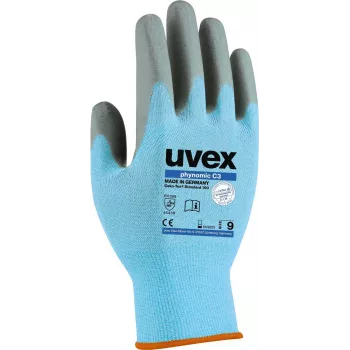 Uvex 60080 Safety Gloves Size 12 Blue/Grey Aqua-Polymer Foam Coated 6008012