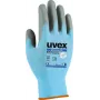 Uvex 60080 Safety Gloves Size 12 Blue/Grey Aqua-Polymer Foam Coated 6008012