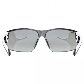 UVEX Equate Cycling Glasses, White Matt / Mirror Silver