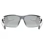 UVEX Equate Cycling Glasses, White Matt / Mirror Silver