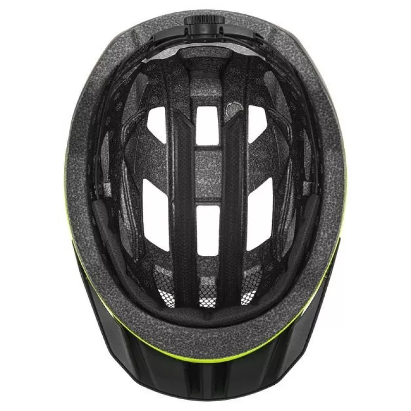 UVEX I-vo 2 Bicycle Helmet 56-60 cm, Neon Yellow/Black Matt