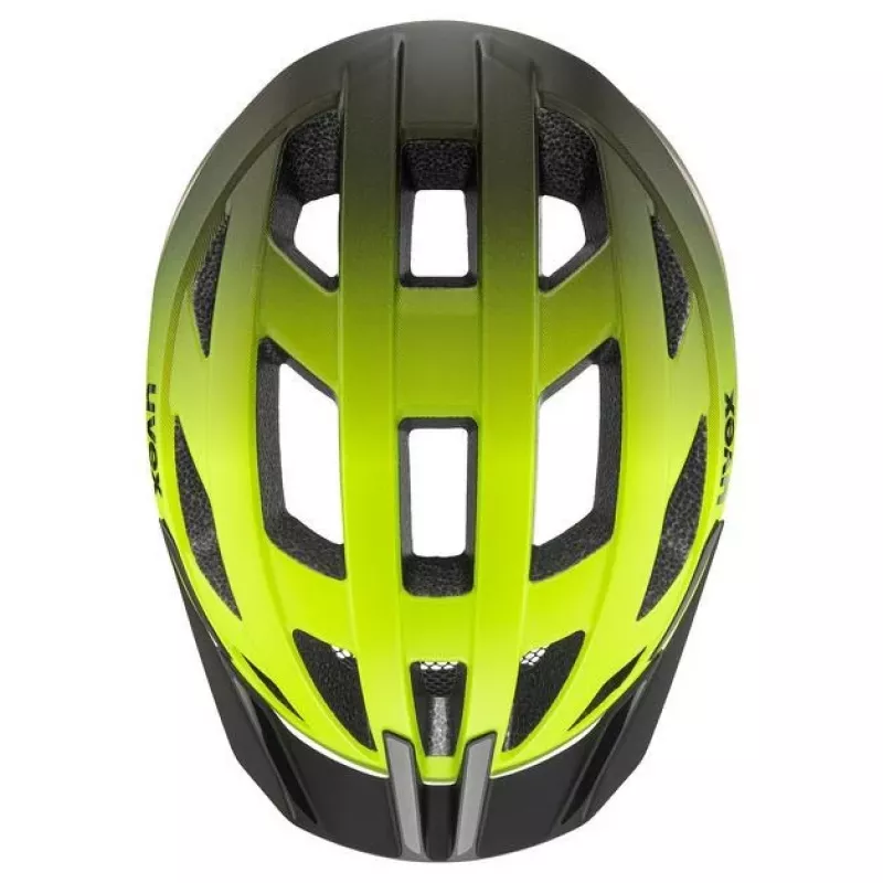 UVEX I-vo 2 Bicycle Helmet 56-60 cm, Neon Yellow/Black Matt