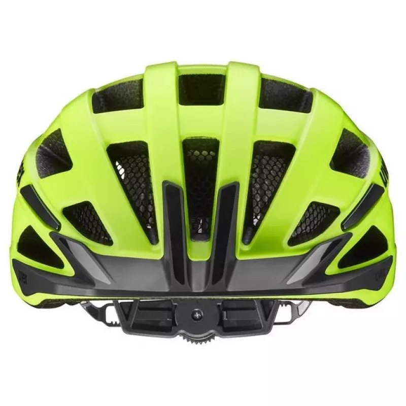 UVEX I-vo 2 Bicycle Helmet 56-60 cm, Neon Yellow/Black Matt