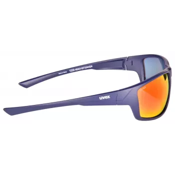 UVEX Sportstyle 230 Matt Blue Goggles - Mirror Blue Lens, Anti-Fog, UV400
