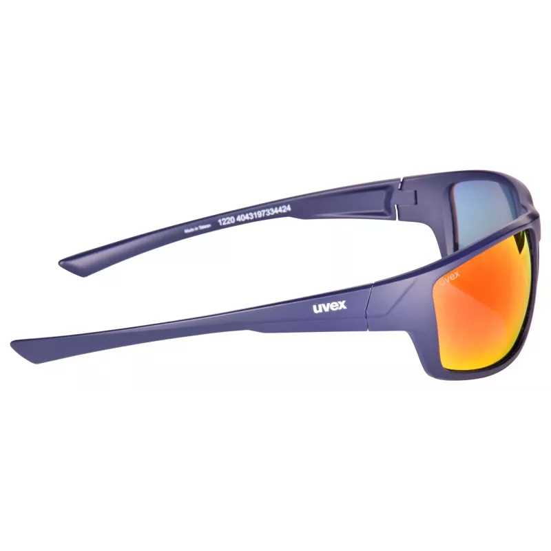 UVEX Sportstyle 230 Matt Blue Goggles - Mirror Blue Lens, Anti-Fog, UV400