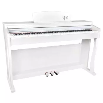 V-TONE BL-8808 WH USB MIDI Digital Learning Piano - 88 Keys, Semi-Weighted, White