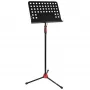 V-TONE DELUXE P1 Adjustable Music Stand for Lyrics and Sheet Music, Foldable Tripod with Carry Bag, Black