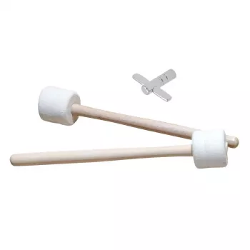 V-TONE MBD 22 Marching Bass Drum for Shoulders 22 inch White