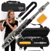 V-TONE PICCOLO 1 Piccolo Flute in C, ABS Resin, Nickel Silver Headjoint, Nickel-plated Keys, Boehm System, Split E, C Footjoint, Student Model, with Hard Case and Accessories