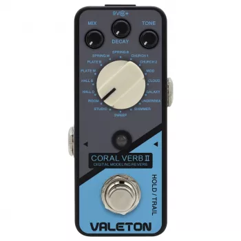 Valeton Coral Verb II Digital Reverb Guitar Effects Pedal