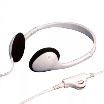 VALUE 15.99.1316 On-Ear Wired Headset with Boom Microphone – Stereo, Black