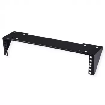 VALUE 19 inch Wall/Under-Desk Mount Bracket 2U, Steel, Black, 20 kg Load Capacity
