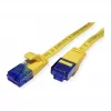 VALUE Cat.6A UTP Extra-Flat Patch Cable, Yellow, 0.5 m