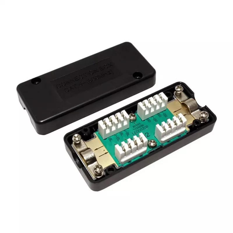 VALUE Junction Box Cat.6A Class EA UTP, 2-Port Shielded Surface Mount, White