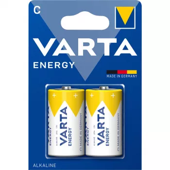 VARTA Longlife Power Alkaline C Baby Batteries LR14, 2-Pack 04114229422