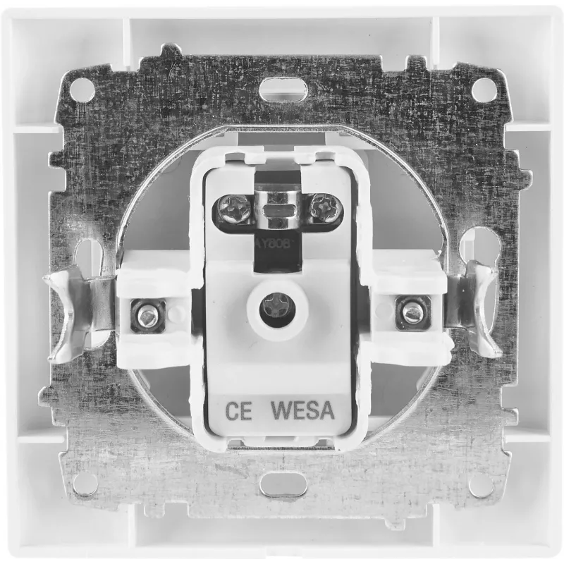 VCX LC 43 Flush-Mounted RTV/SAT End Socket with 3 Outputs (TV, Radio, SAT) - White
