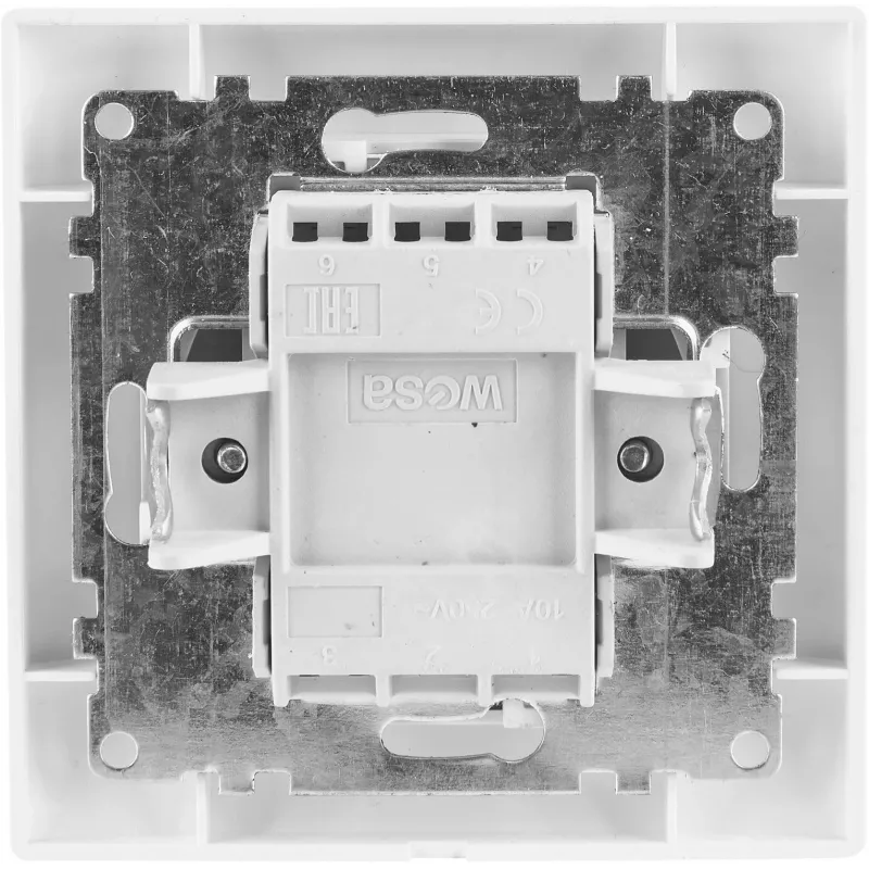 VCX WESA LC 01 Single-Pole Flush-Mounted Switch White