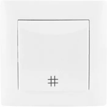 VCX WESA LC 01A Cross Connector, White, 10x10 mm Trunking