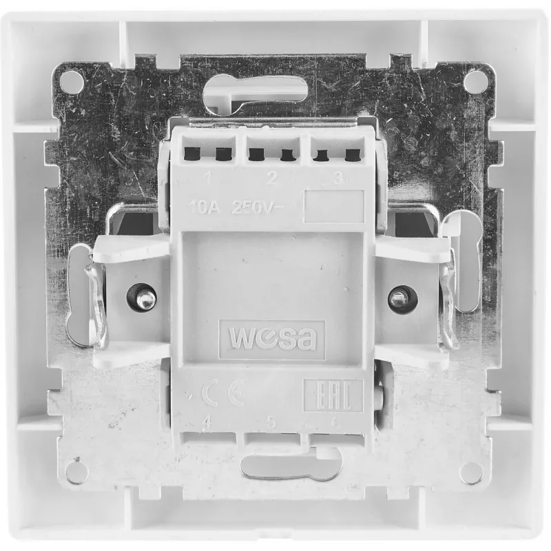 VCX WESA LC 02 Double Light Switch White