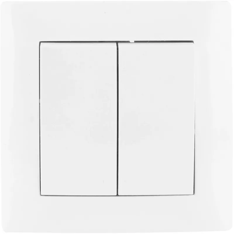 VCX WESA LC 02 Double Light Switch White