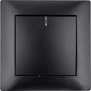 VCX WESA LC 03C Single-Pole Illuminated Switch, Black