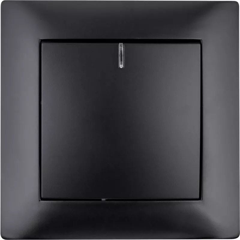 VCX WESA LC 03C Single-Pole Illuminated Switch, Black