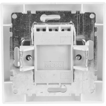 VCX WESA LC 04 Double 3-Way Switch with Neon Illumination, White