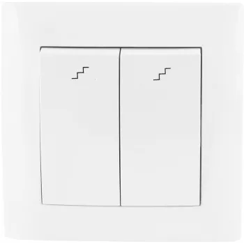 VCX WESA LC 05 Double Staircase Switch, White