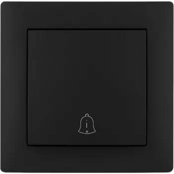 VCX WESA LC 06 Bell Push Button, Black, Surface Mount, IP44