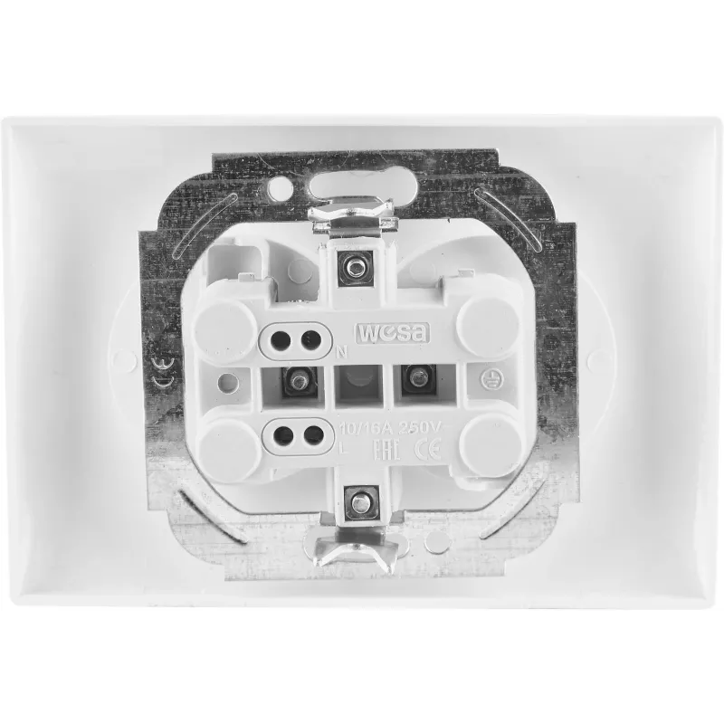 VCX WESA LC 14 Double Socket Outlet White