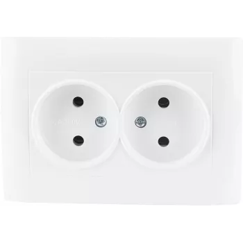 VCX WESA LC 14 Double Socket Outlet White
