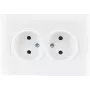 VCX WESA LC 14 Double Socket Outlet White