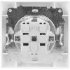 VCX WESA LC 18 Schuko Socket Outlet with Hinged Cover, Surface Mount, IP44, White
