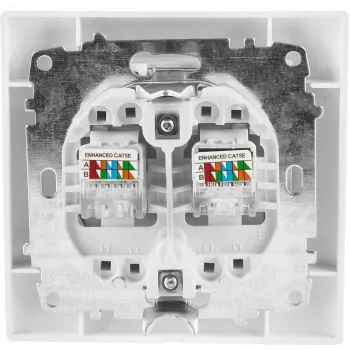 VCX WESA LC 41 Dual Computer Socket White