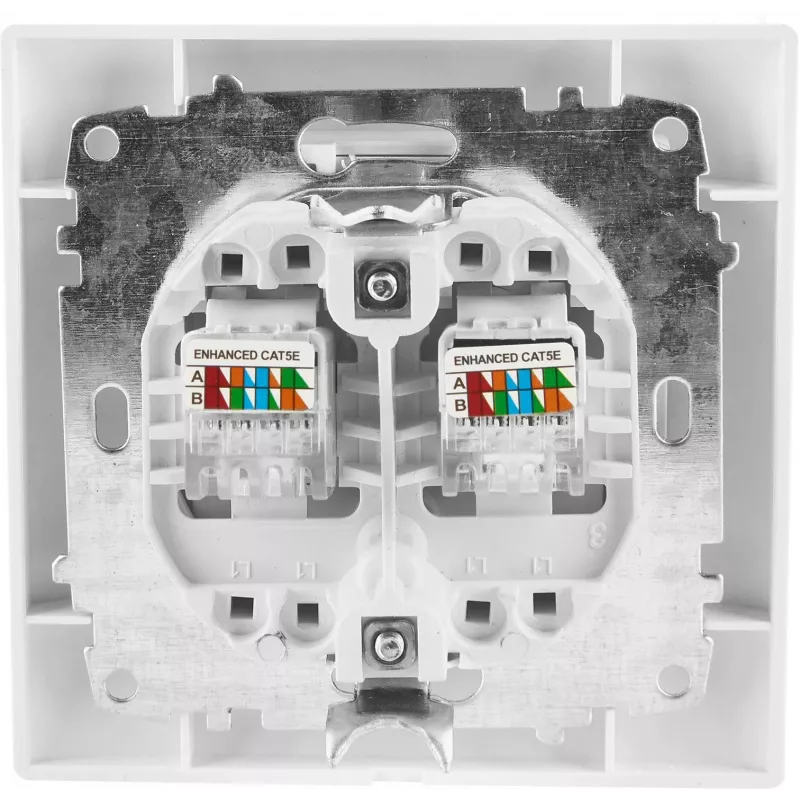 VCX WESA LC 41 Dual Computer Socket White