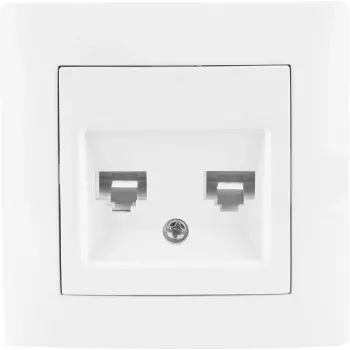 VCX WESA LC 41 Dual Computer Socket White