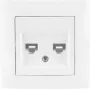 VCX WESA LC 41 Dual Computer Socket White