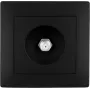 VCX WESA LC 45 Flush-Mounted RTV-SAT Terminal Socket, 3 Outputs (TV, Radio, SAT), 75 Ohm, Black